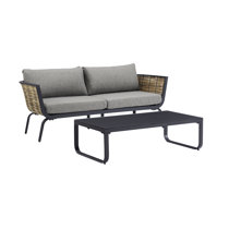 Outdoor sofa no on sale cushions